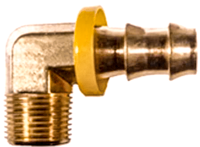Push On Hose Barb Male Elbow